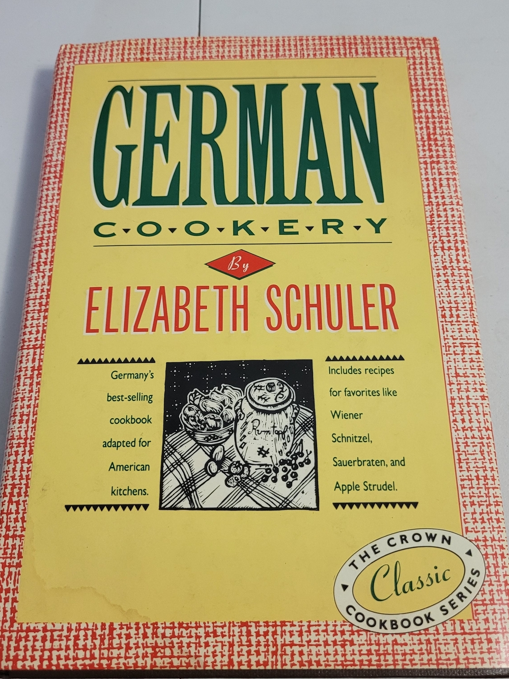 Source Unknown German Cookery by Elizabeth Schuler - Yellow, Green, Red, Black